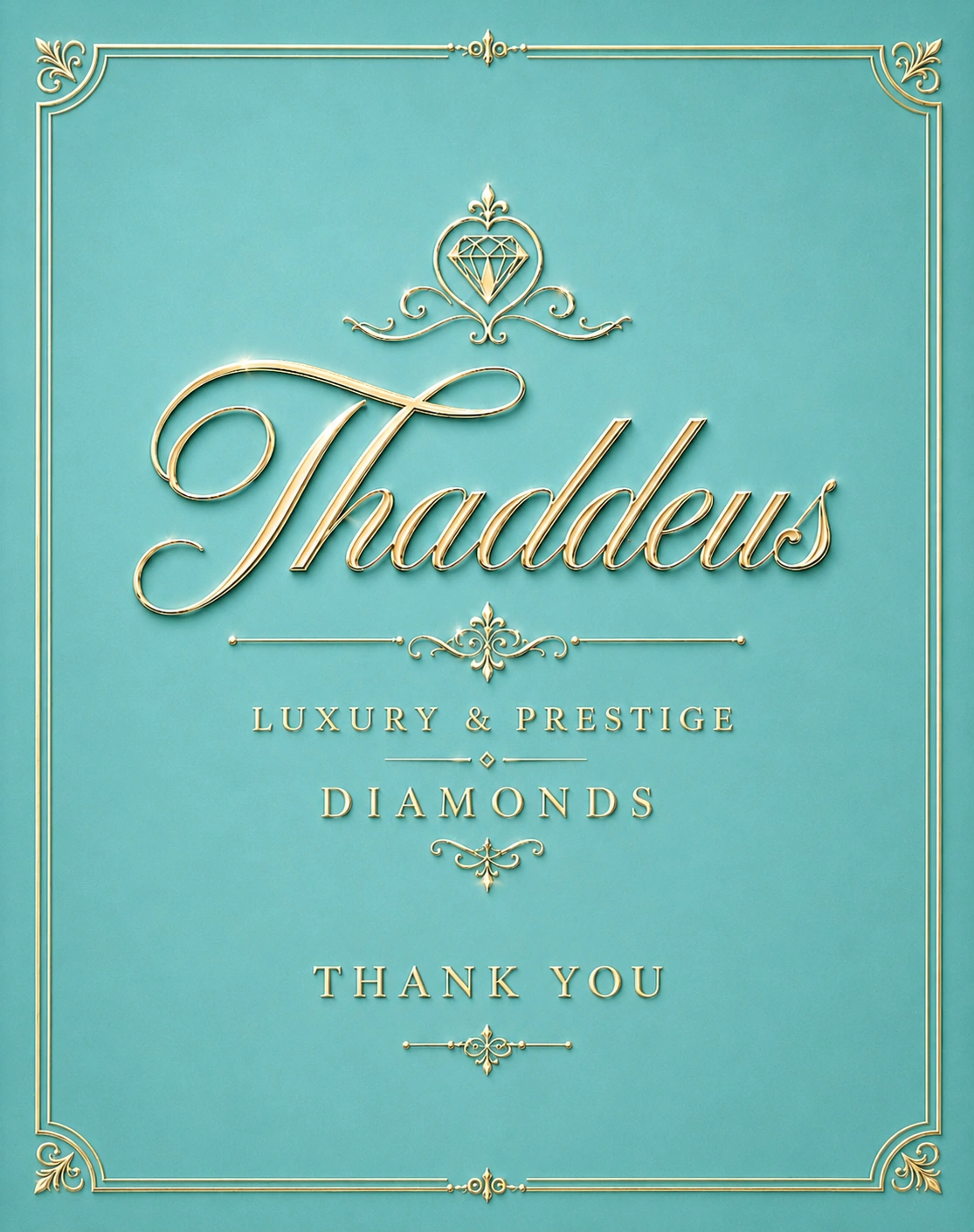 Thaddeus — Luxury & Prestige Diamonds. Thank you.